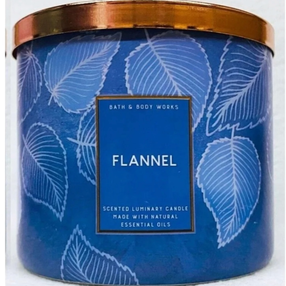 Brand New Bath and Body Works 3-Wick Candle- Flannel